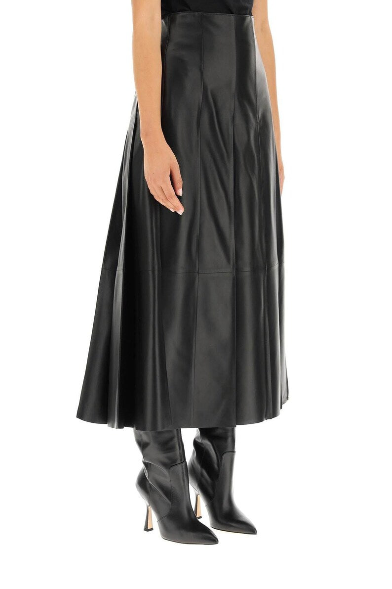 Genuine Lambskin Leather Women's Ankle Skirt| All For Me Today