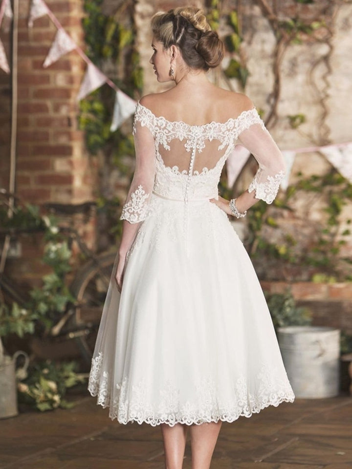 Short Sleeveless Bridal Dress| All For Me Today