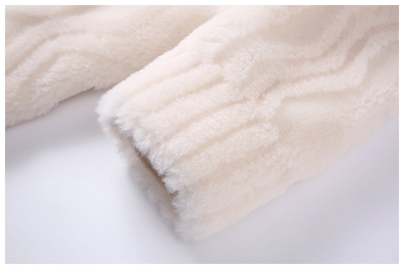 Real Wool Women's Fur Trench Coat