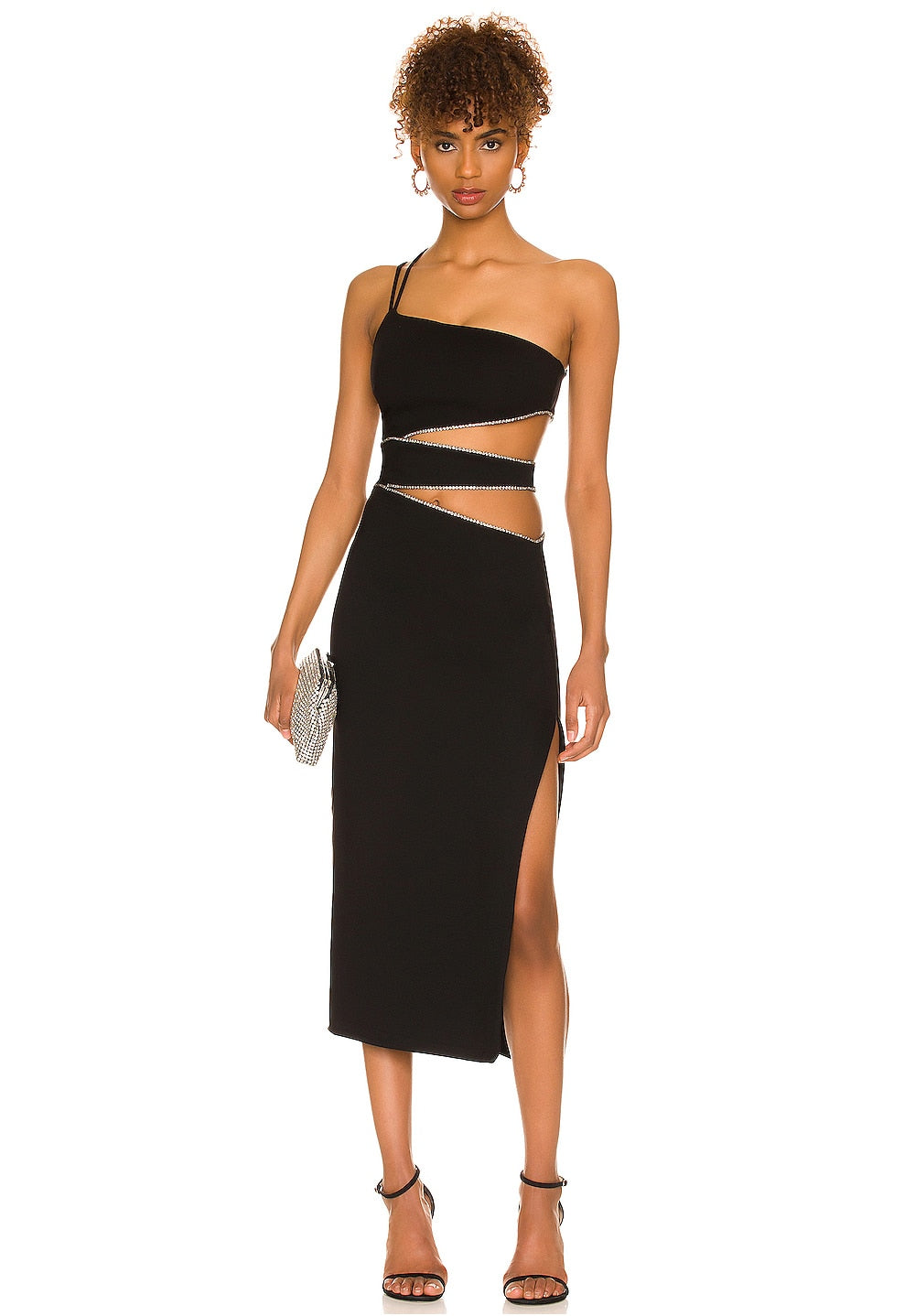 High End Side Slit Women's Suspender Skirt Dress | All For Me Today