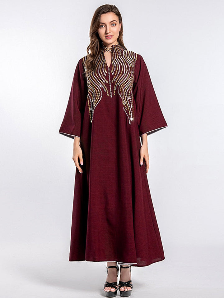 Imitation Linen Women Kaftan Abaya | All For Me Today