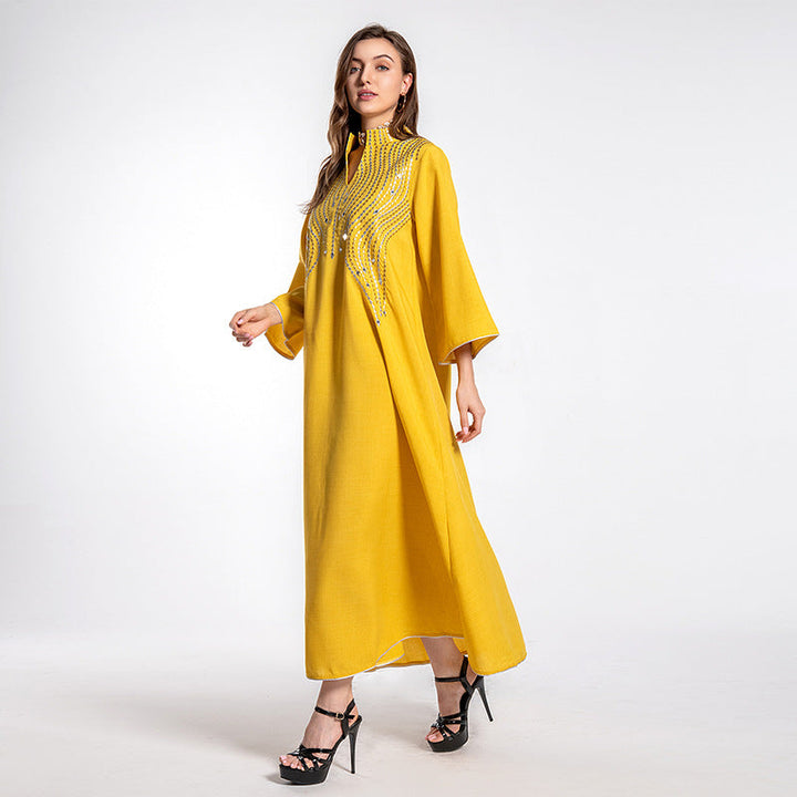 Imitation Linen Women Kaftan Abaya | All For Me Today