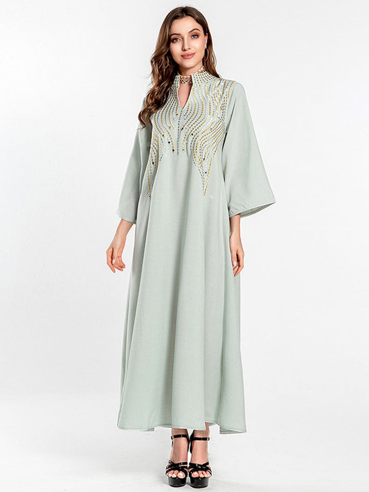 Imitation Linen Women Kaftan Abaya | All For Me Today