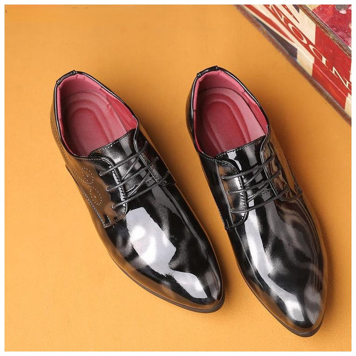Italian Patent Leather Men's Dress Shoes| All For Me Today
