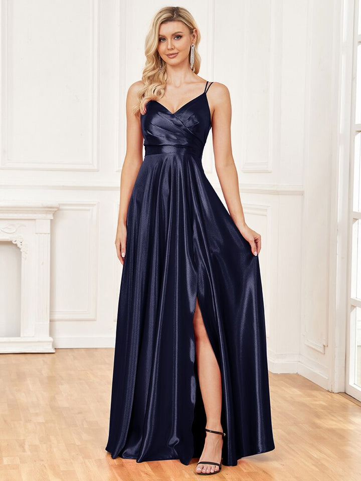 Know To Be Wild Satin Evening Party Dress | All For Me Today