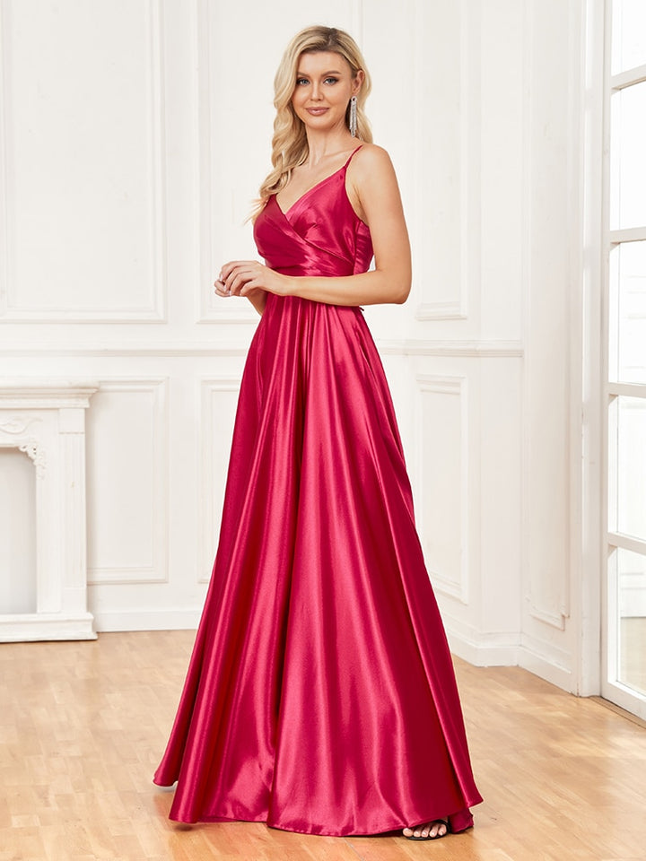 Know To Be Wild Satin Evening Party Dress | All For Me Today