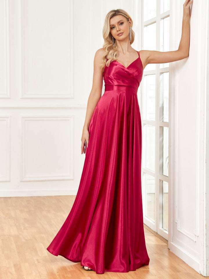 Know To Be Wild Satin Evening Party Dress | All For Me Today