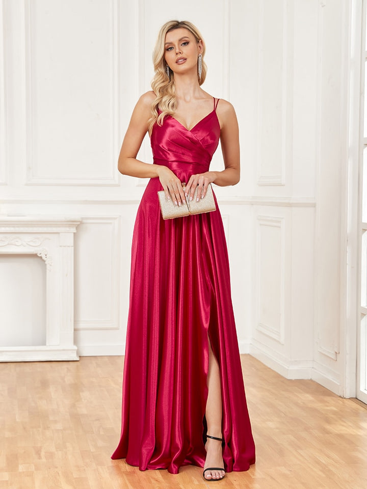 Know To Be Wild Satin Evening Party Dress | All For Me Today