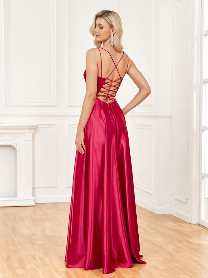 Know To Be Wild Satin Evening Party Dress | All For Me Today