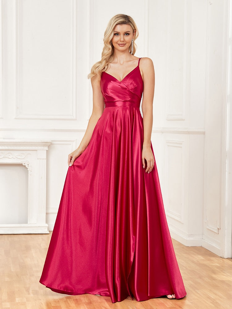 Know To Be Wild Satin Evening Party Dress | All For Me Today