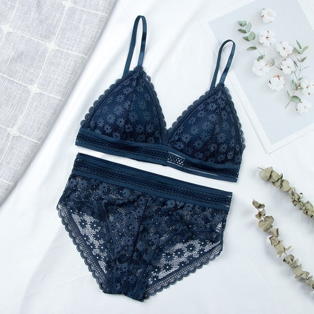 Lace Backless Bra Underwear Sets | All For Me Today