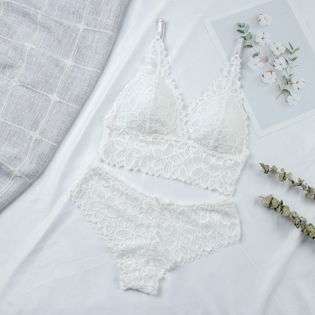 Lace Backless Bra Underwear Sets | All For Me Today