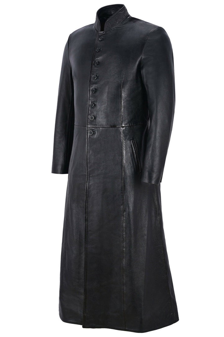 Leather Handmade Men's Trench Coat | All For Me Today