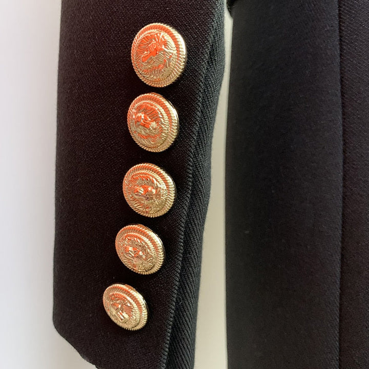 Lion Buttons Double Breasted Blazer| All For Me Today