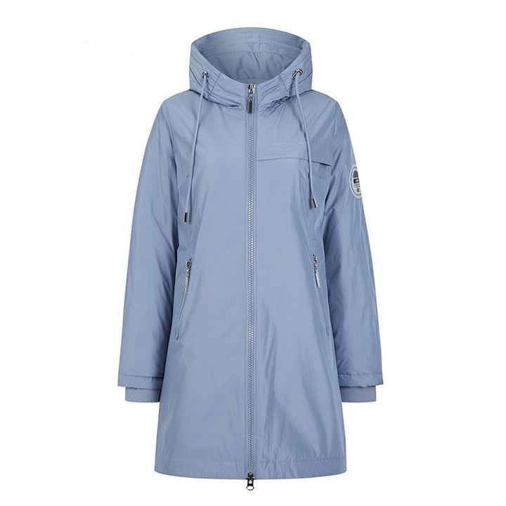 Long Hooded Windproof Women's Down Parka Coat | All For Me Today