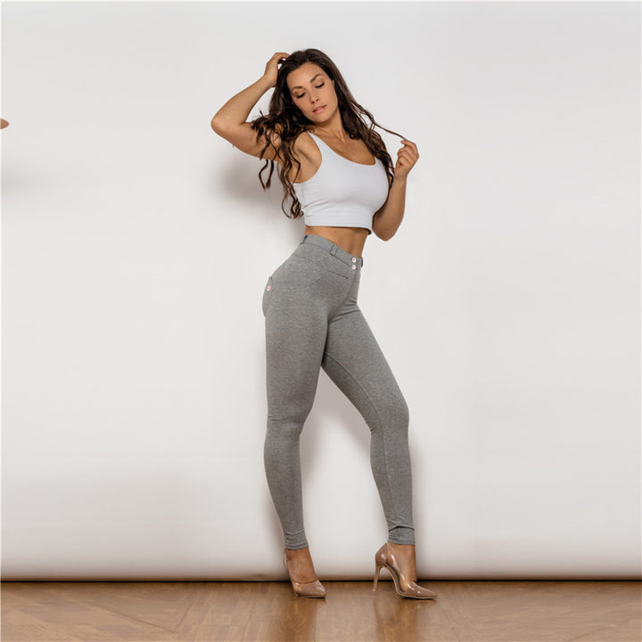 Melody Grey High Waisted Women's Pencil Pant | All For Me Today