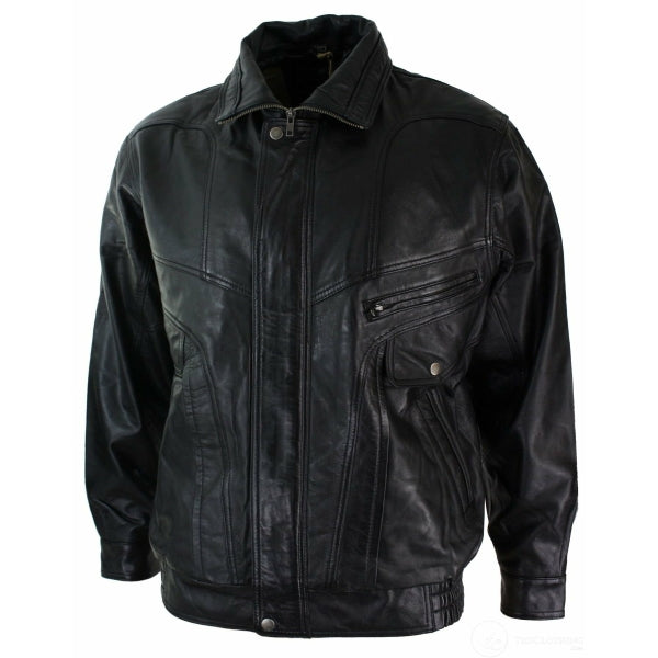 Men's Classic Bomber Nubuck Real Leather Jacket | All For Me Today