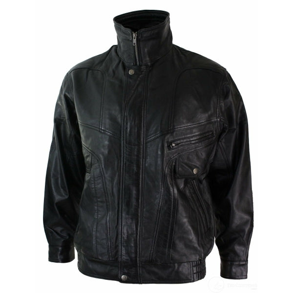 Men's Classic Bomber Nubuck Real Leather Jacket | All For Me Today