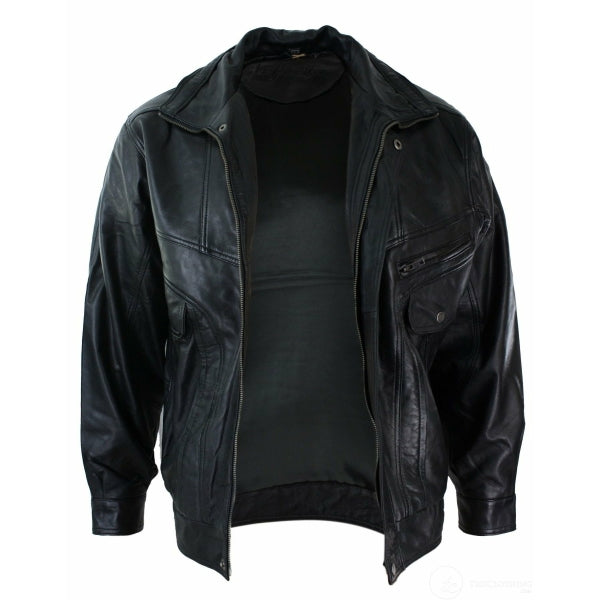 Men's Classic Bomber Nubuck Real Leather Jacket | All For Me Today