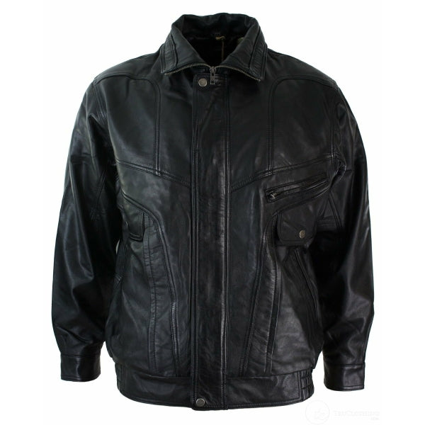 Men's Classic Bomber Nubuck Real Leather Jacket | All For Me Today