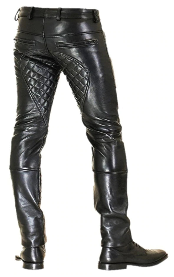 Men's Leather Quilted Pant | All For Me Today