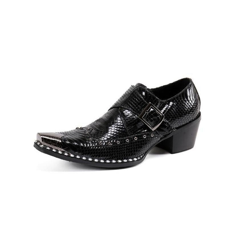 Metal Buckle Men's Oxfords Shoes | All For Me Today