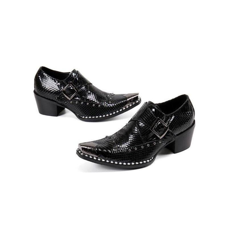 Metal Buckle Men's Oxfords Shoes | All For Me Today