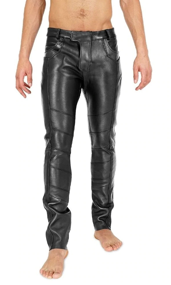 Original Cowhide Thick Leather Men's Pant All For Me Today