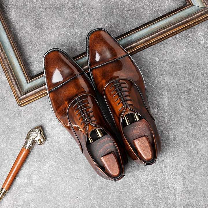 Patent Leather Men's Oxfords Shoes | All For Me Today