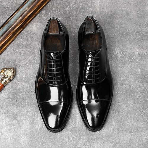 Patent Leather Men's Oxfords Shoes | All For Me Today