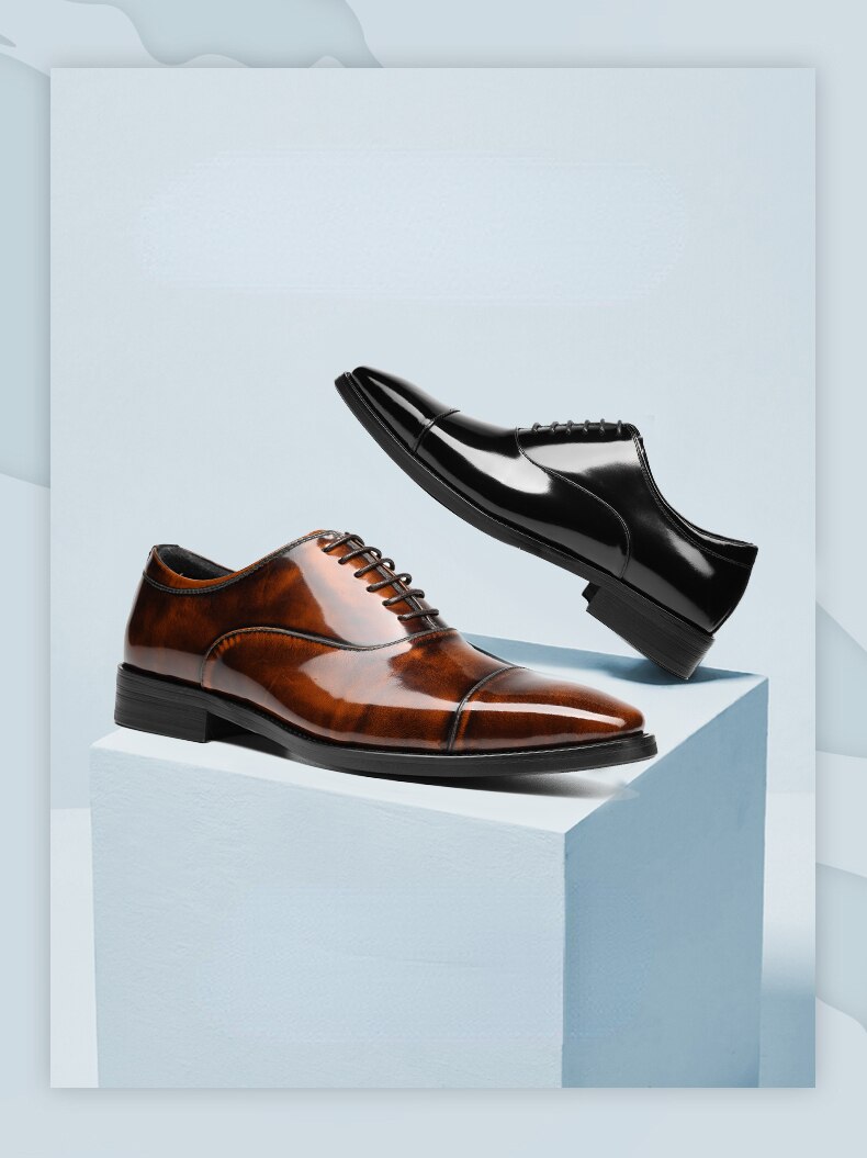 Patent Leather Men's Oxfords Shoes | All For Me Today