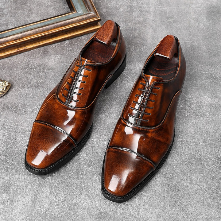 Patent Leather Men's Oxfords Shoes | All For Me Today