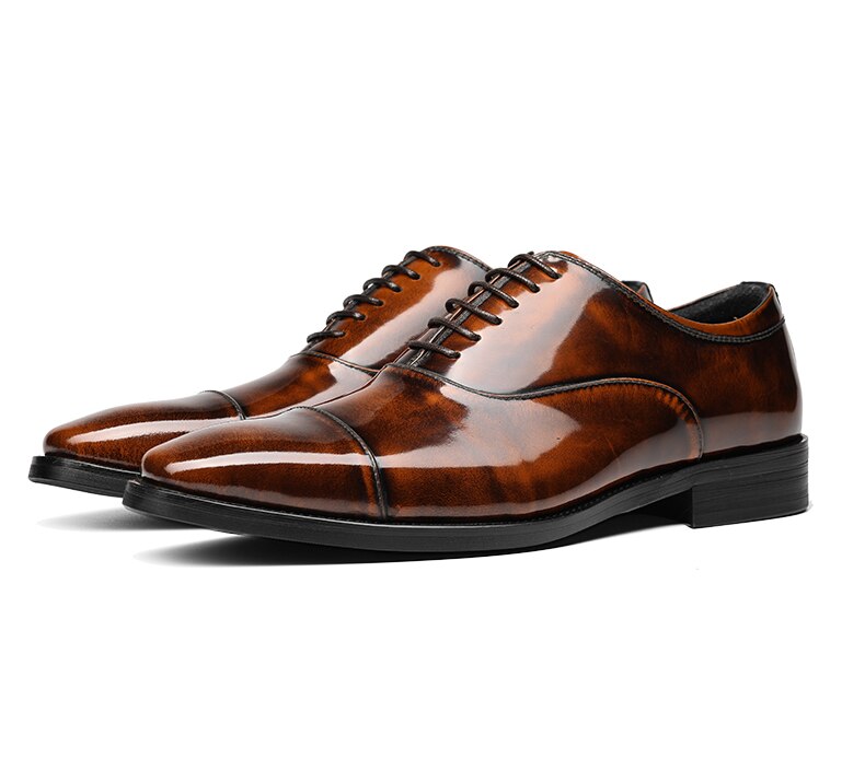 Patent Leather Men's Oxfords Shoes | All For Me Today