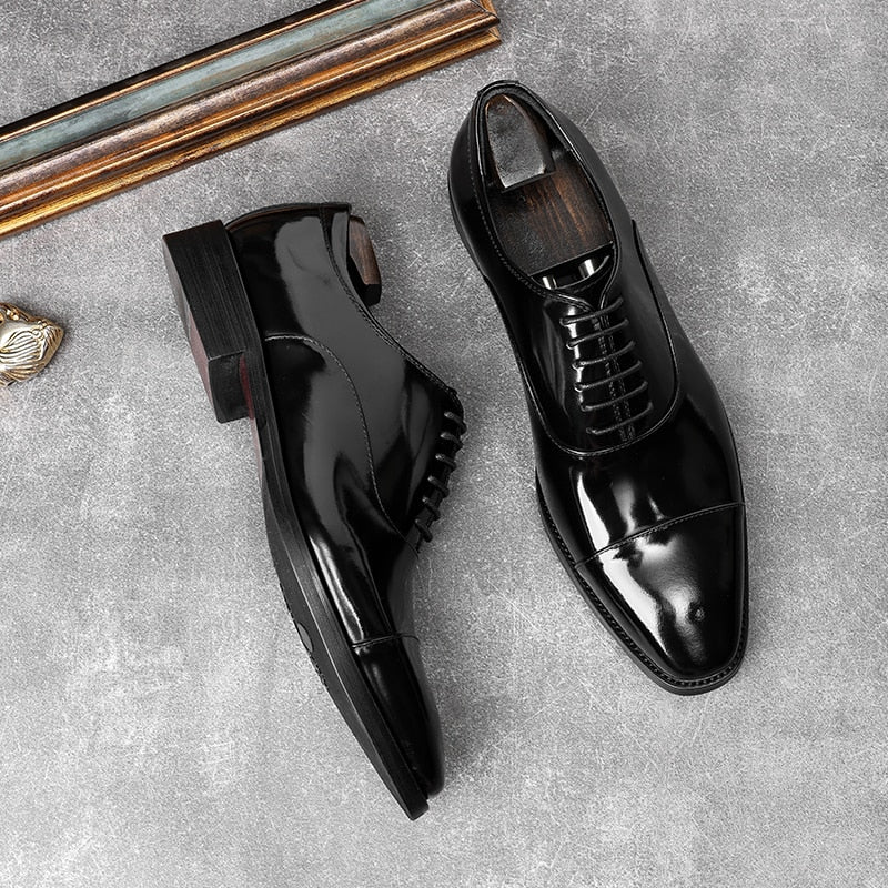 Patent Leather Men's Oxfords Shoes | All For Me Today