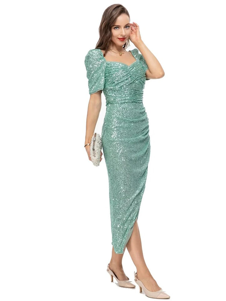 Pencil Sequin High Waist Women's Midi Dress | All For Me Today