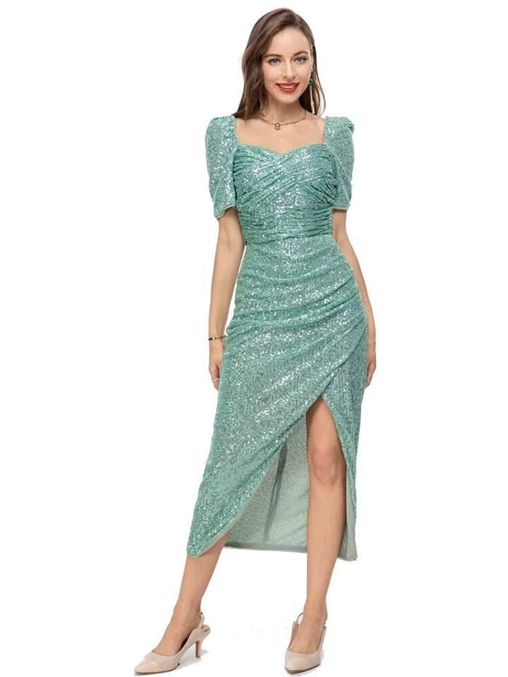 Pencil Sequin High Waist Women's Midi Dress | All For Me Today