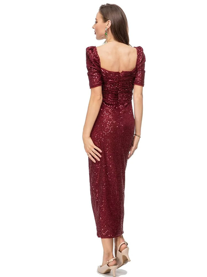 Pencil Sequin High Waist Women's Midi Dress | All For Me Today