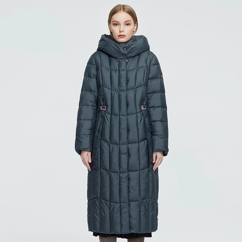 Plaid Thick Women's Long Warm Parka Coat | All For Me Today