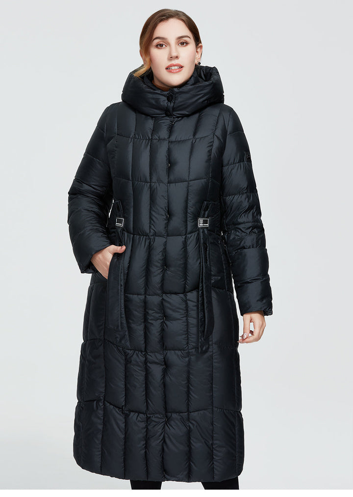 Plaid Thick Women's Long Warm Parka Coat | All For Me Today