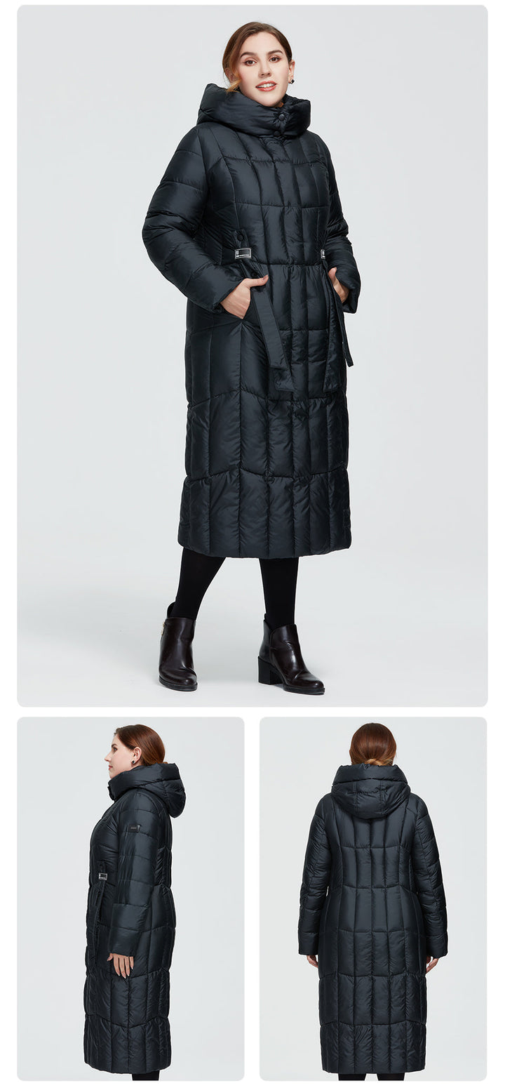 Plaid Thick Women's Long Warm Parka Coat | All For Me Today