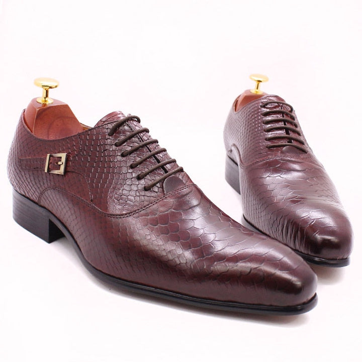 Pointed Toe Classic Style Men's Leather Shoes | All For Me Today