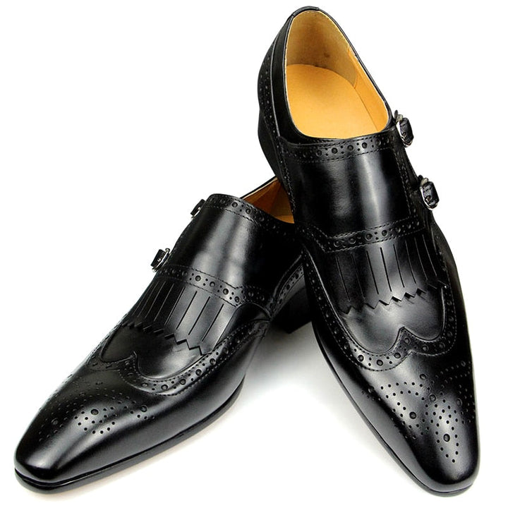 Pointed Toe Men's British Leather Shoes | All For Me Today