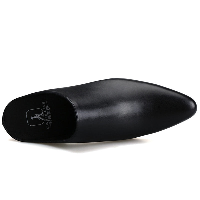 Pointed Toe Men's Half Slippers | All For Me Today