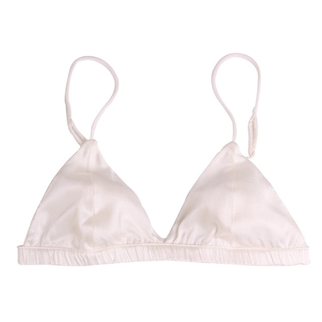 Pure Silk Mulberry Seamless Thin Bra | All For Me Today