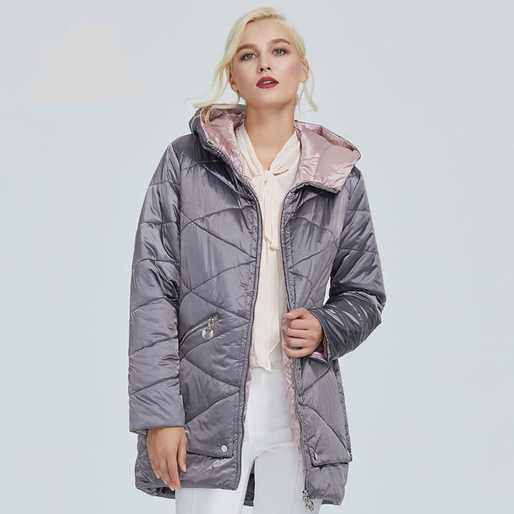 Quilted Down Waterproof Coat with Hood | All For Me Today