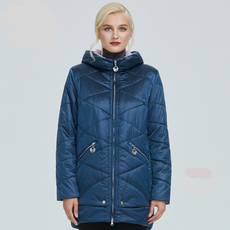 Quilted Down Waterproof Coat with Hood | All For Me Today