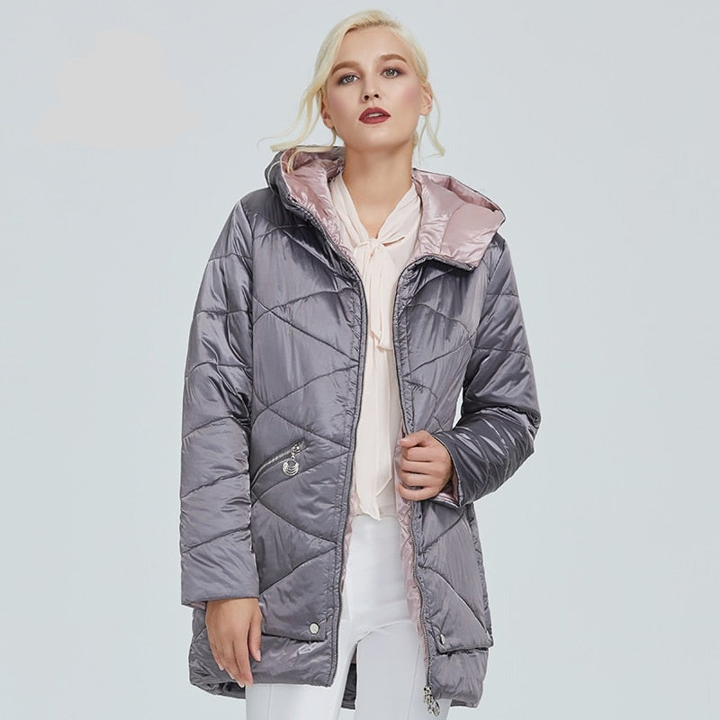 Quilted Down Waterproof Coat with Hood| All For Me Today