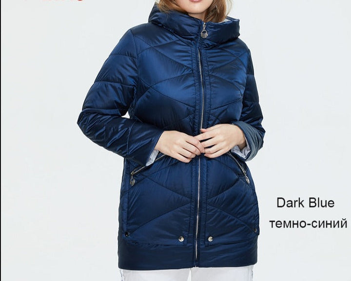 Quilted Down Waterproof Coat with Hood | All For Me Today