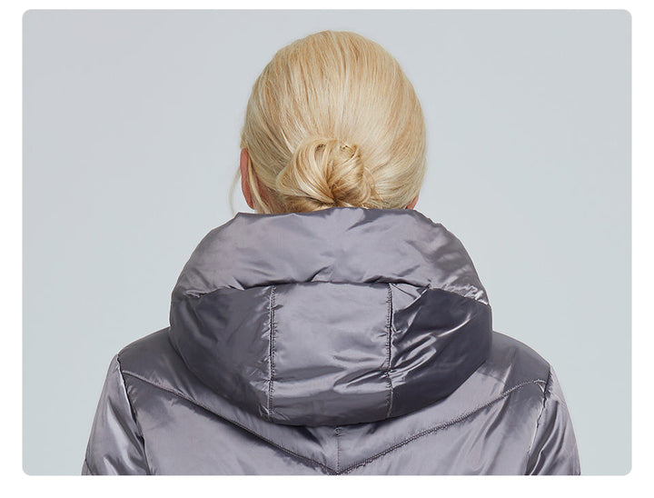 Quilted Down Waterproof Coat with Hood | All For Me Today