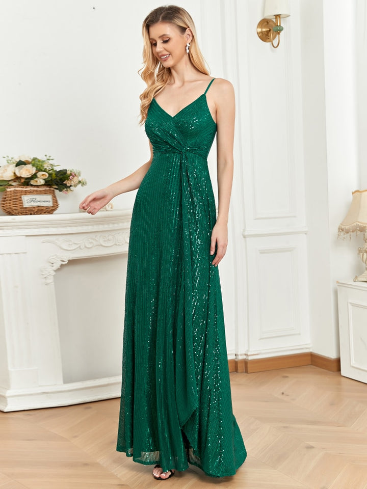 Ready For The Night Green Sequins Women's Party Dress | All For Me Today